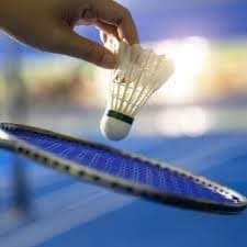 Badminton racket and shuttlecock